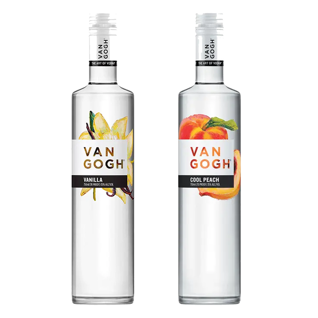 Van Gogh Vanilla Vodka & Van Gogh Cool Peach Vodka Bundle
