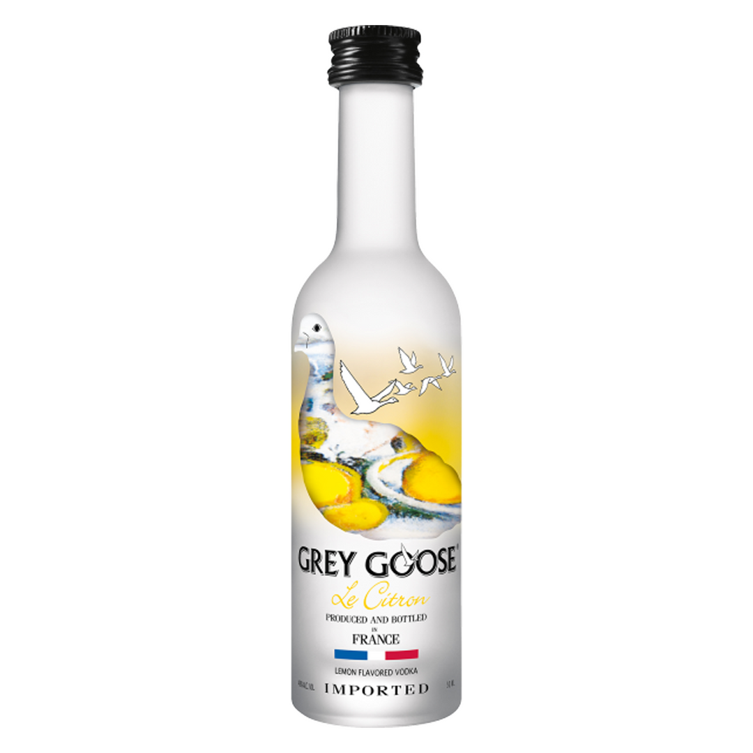 Grey Goose Citrus Flavored Vodka Le Citron 50 ml 12 Pack
