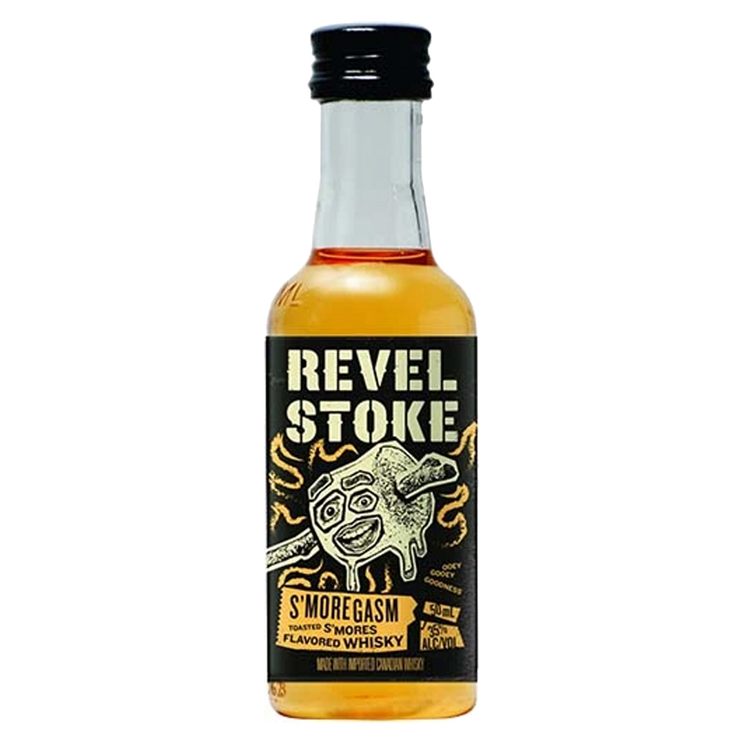 Revel Stoke S'moregasm Toasted S'mores Flavored Whisky 50 ml 10 Pack