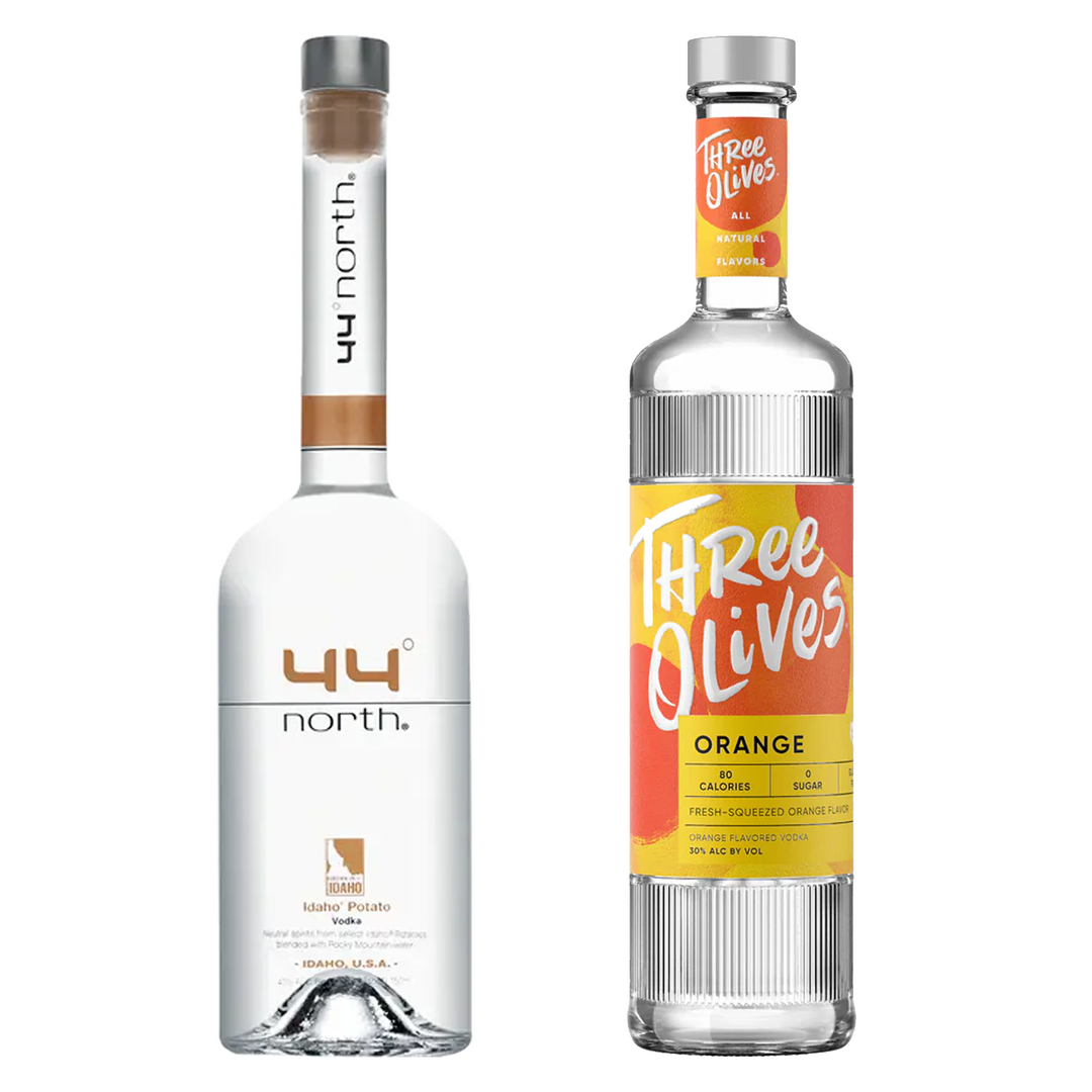 44 North Idaho Potato Vodka & Three Olives Orange Vodka Bundle