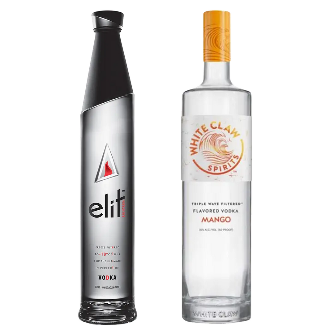 Stoli Elit Vodka & White Claw Flavored Vodka Mango Bundle