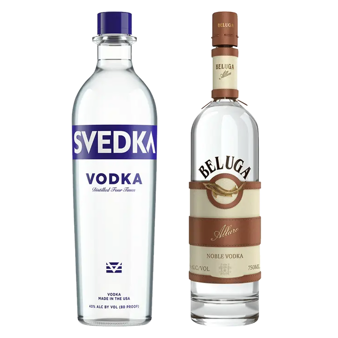 Svedka Vodka & Beluga Vodka Allure Noble Bundle