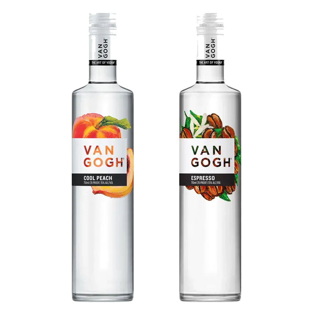 Van Gogh Cool Peach Vodka & Van Gogh Espresso Vodka Bundle