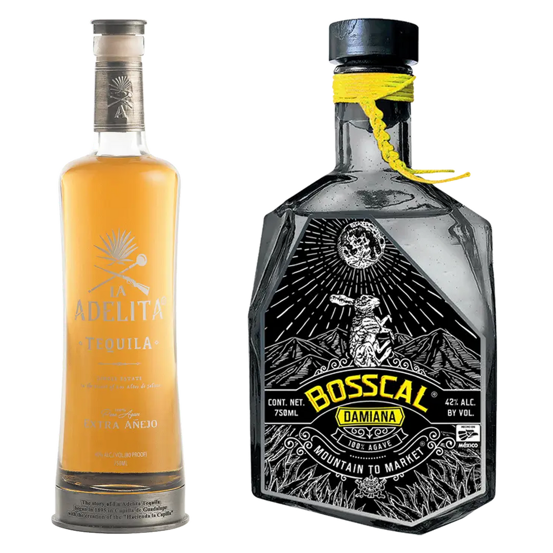 Cierto Tequila Reserve Collection Reposado & Bosscal Mezcal Damiana Bundle