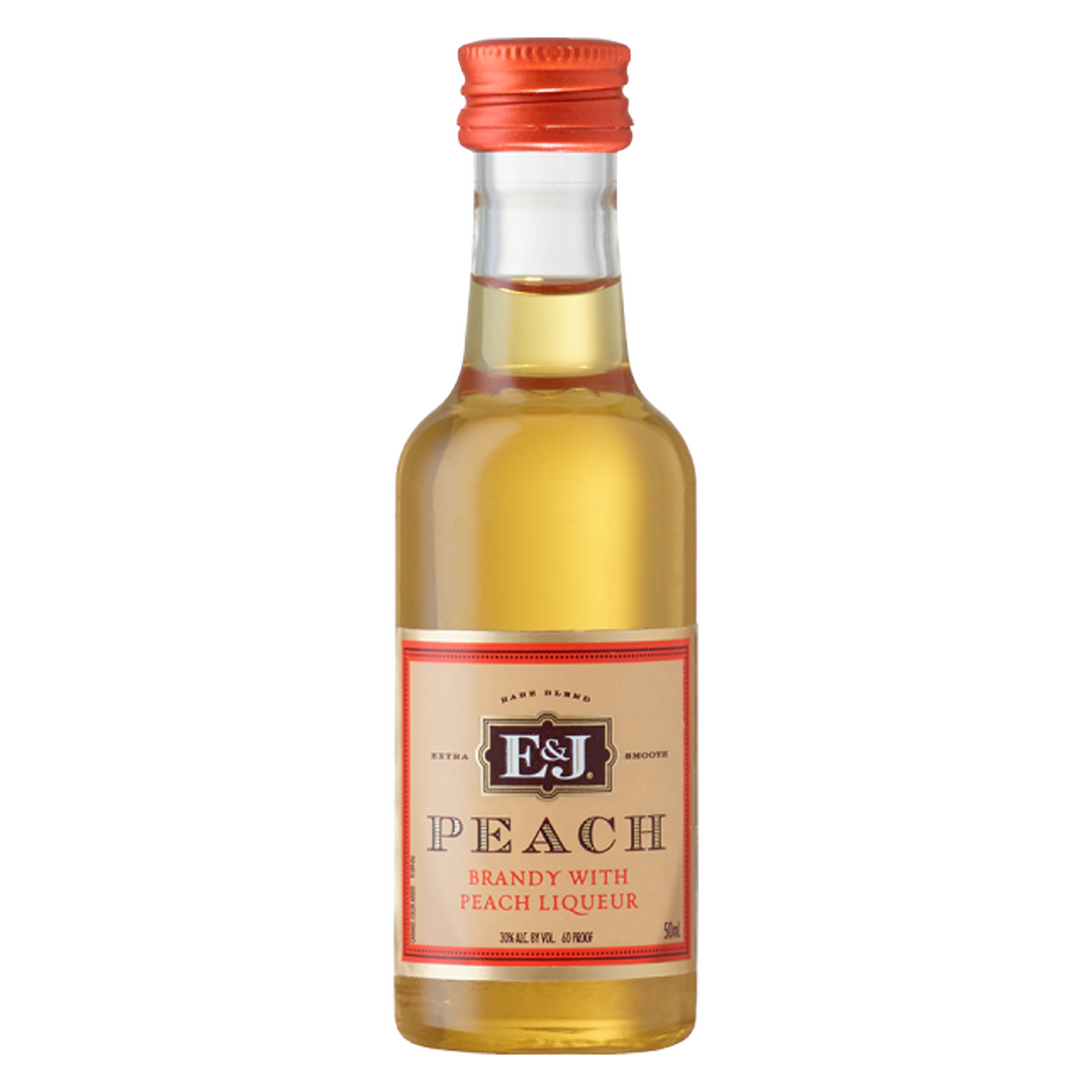 E&J Peach Brandy 50 ml 10 Pack