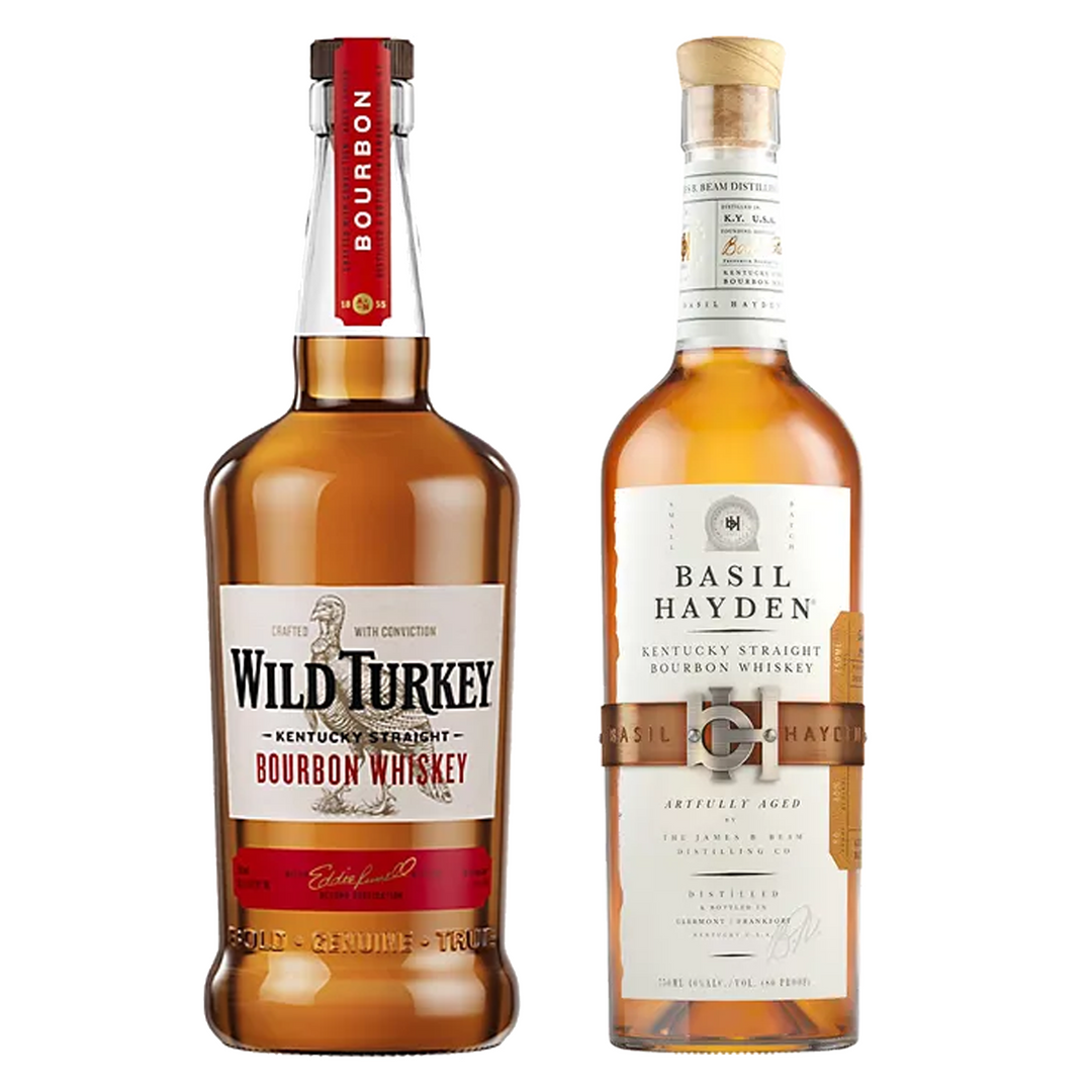 Wild Turkey Straight Bourbon & Basil Hayden's Straight Bourbon Bundle