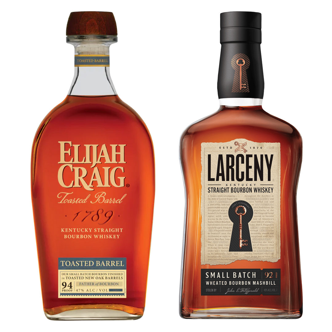Larceny Straight Bourbon Small Batch & Elijah Craig Straight Bourbon Toasted Barrel Bundle