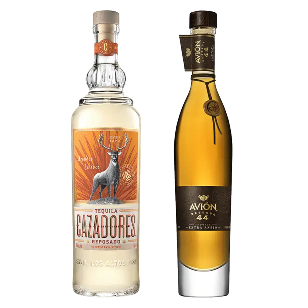 Cazadores Tequila Reposado & Avion Tequila Extra Anejo Reserva 44 3 Yr Bundle
