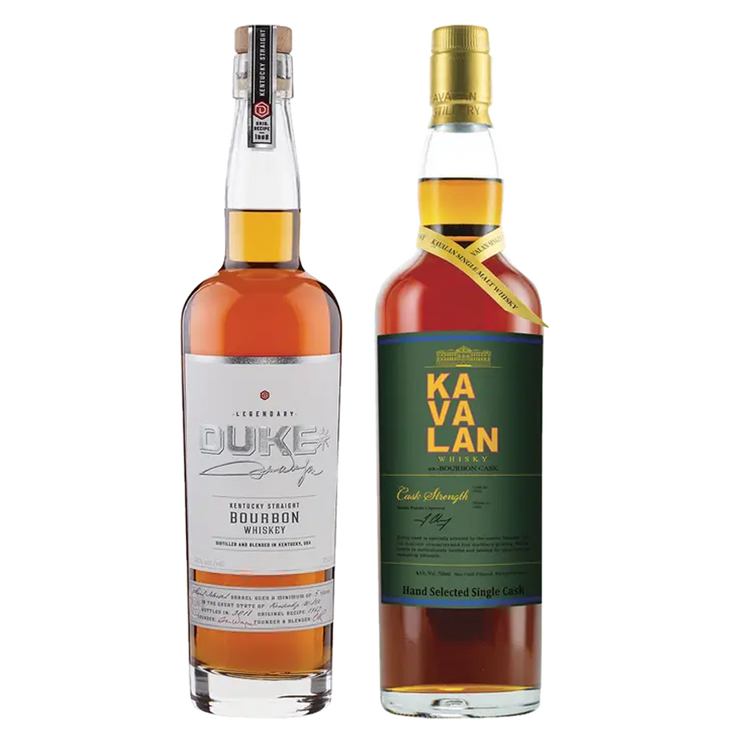 Duke Straight Bourbon & Kavalan Single Malt Whisky Ex Bourbon Cask Bundle