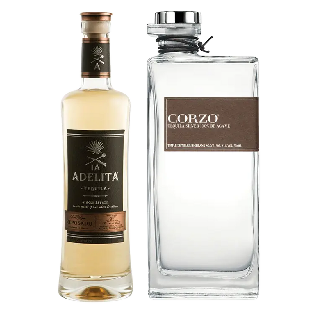La Adelita Tequila Reposado & Corzo Tequila Silver Bundle