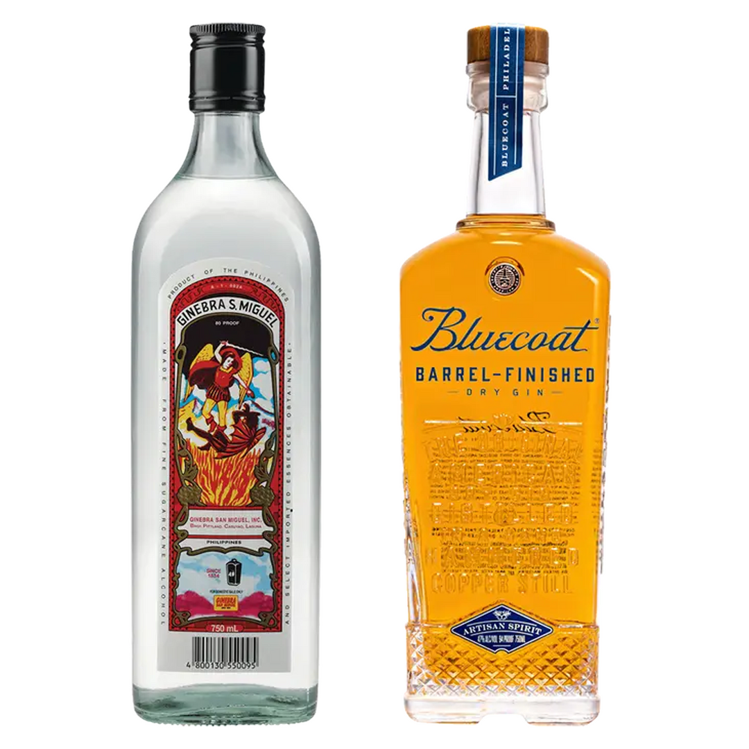 Ginebra San Miguel Dry Gin & Bluecoat Dry Gin Barrel Finished Bundle