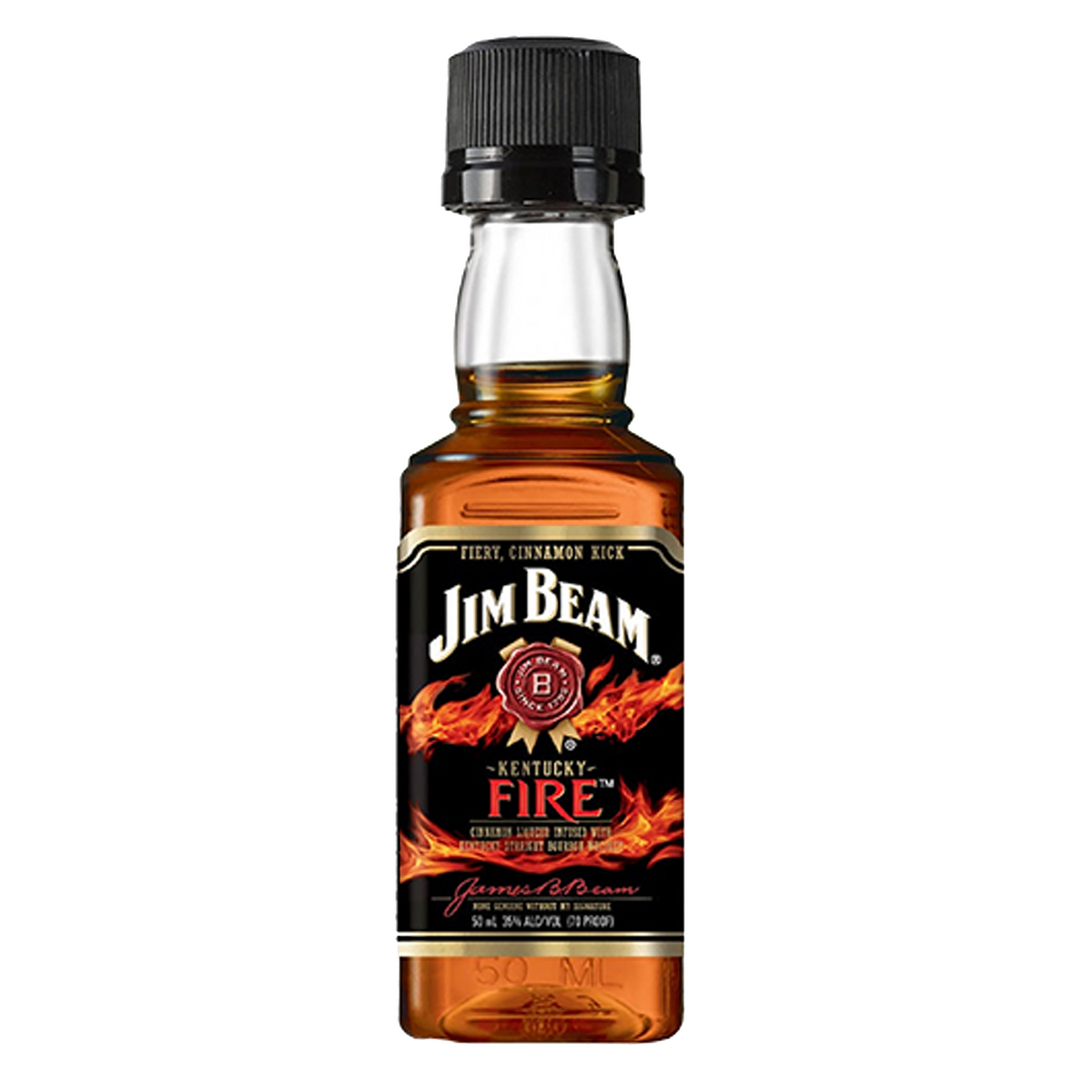Jim Beam Cinnamon Flavored Whiskey Kentucky Fire 50 ml 10 Pack