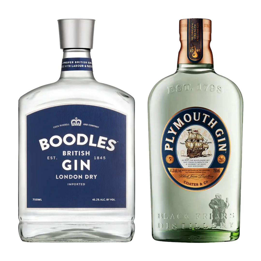 Boodles London Dry Gin & Plymouth Gin Bundle