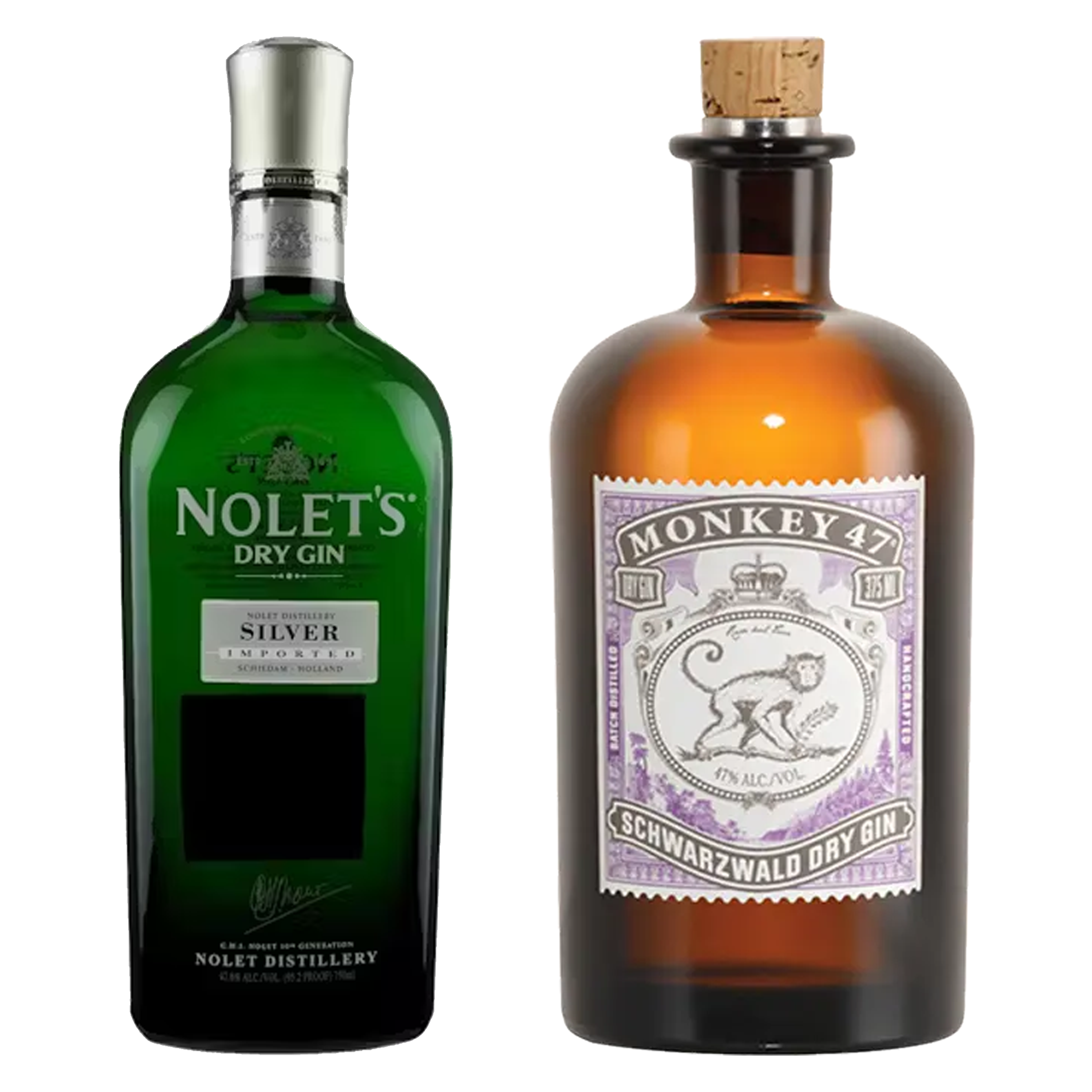 Nolet's Dry Gin Silver & Monkey 47 Dry Gin Schwarzwald Bundle Nolet's Dry Gin Silver & Monkey 47 Dry Gin Schwarzwald Bundle