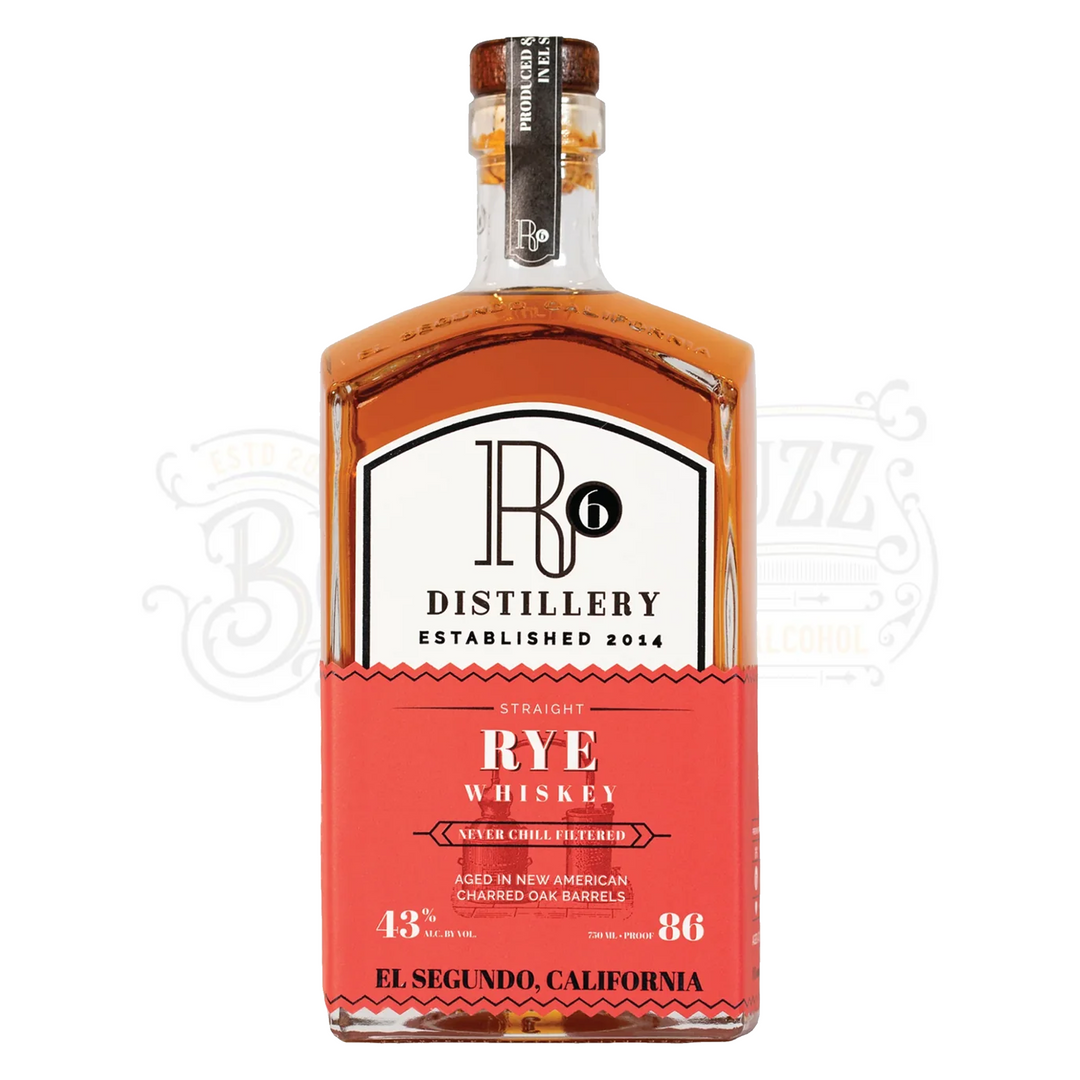 R6 Distillery Straight Rye Whiskey 4 Year