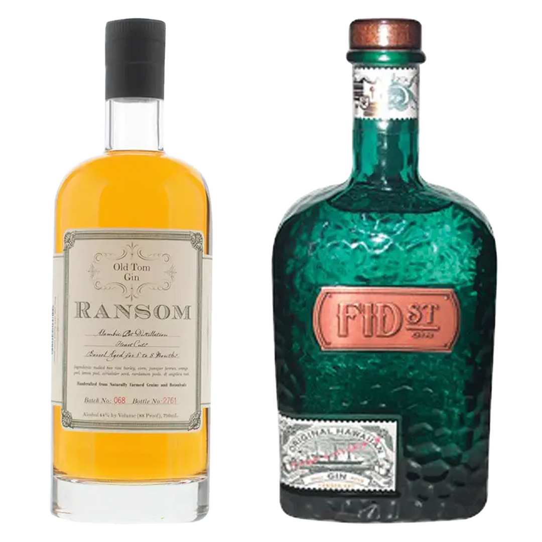 Ransom Old Tom Gin & Fid Street Hawaiian Gin Bundle