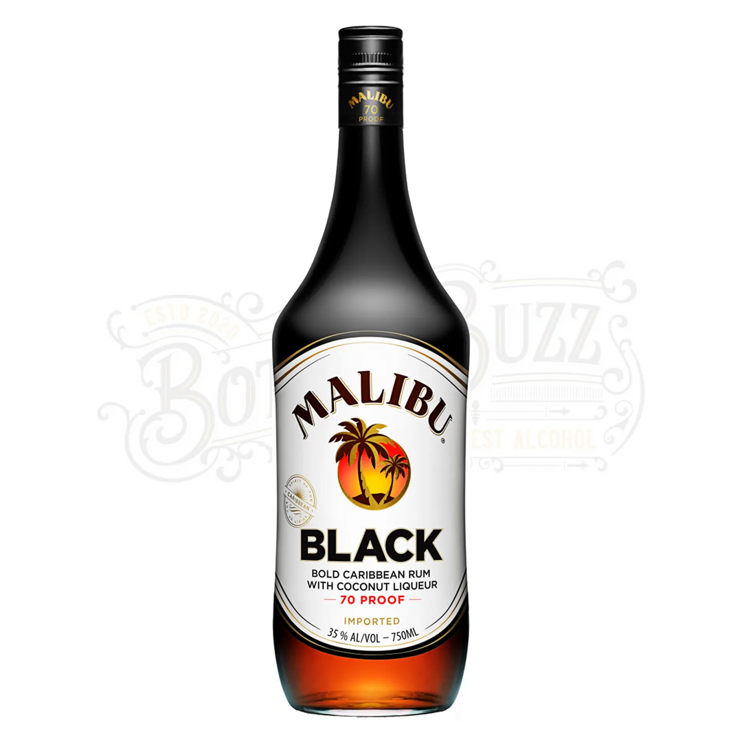 Malibu Coconut Flavored Rum Black 1.75L