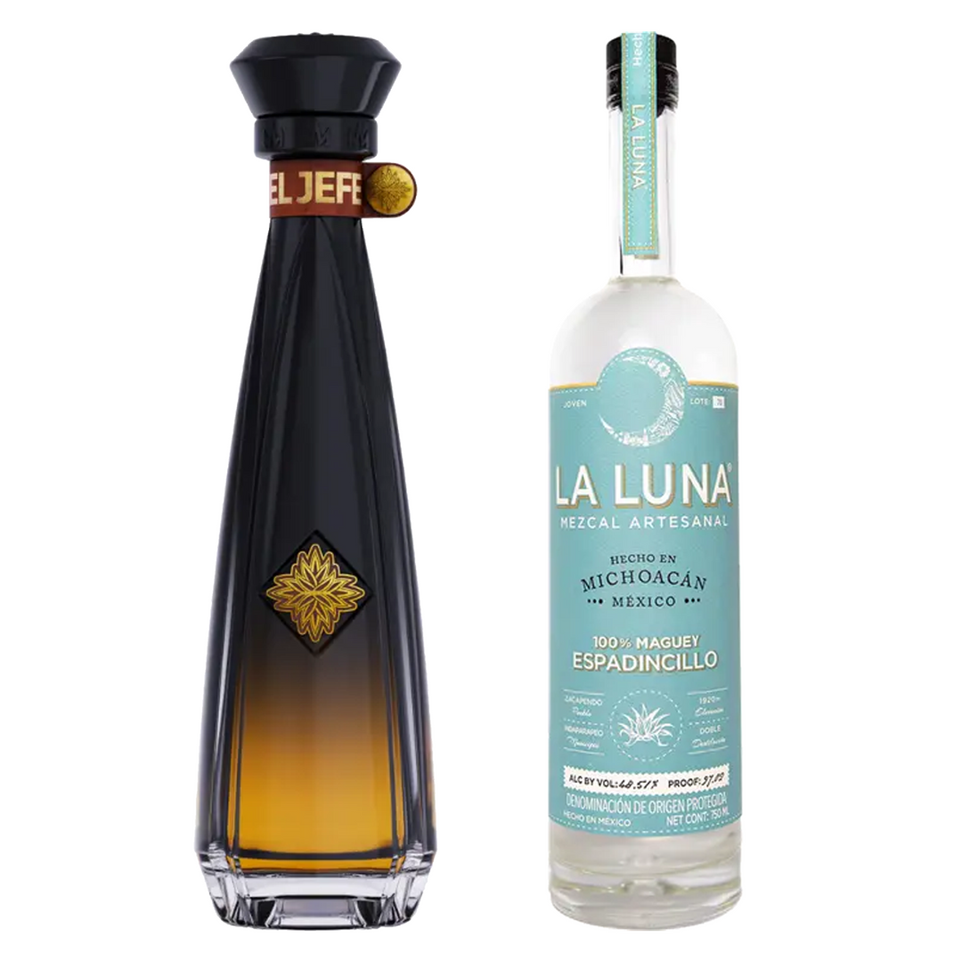 El Jefe Tequila Anejo & La Luna Mezcal Bruto Bundle
