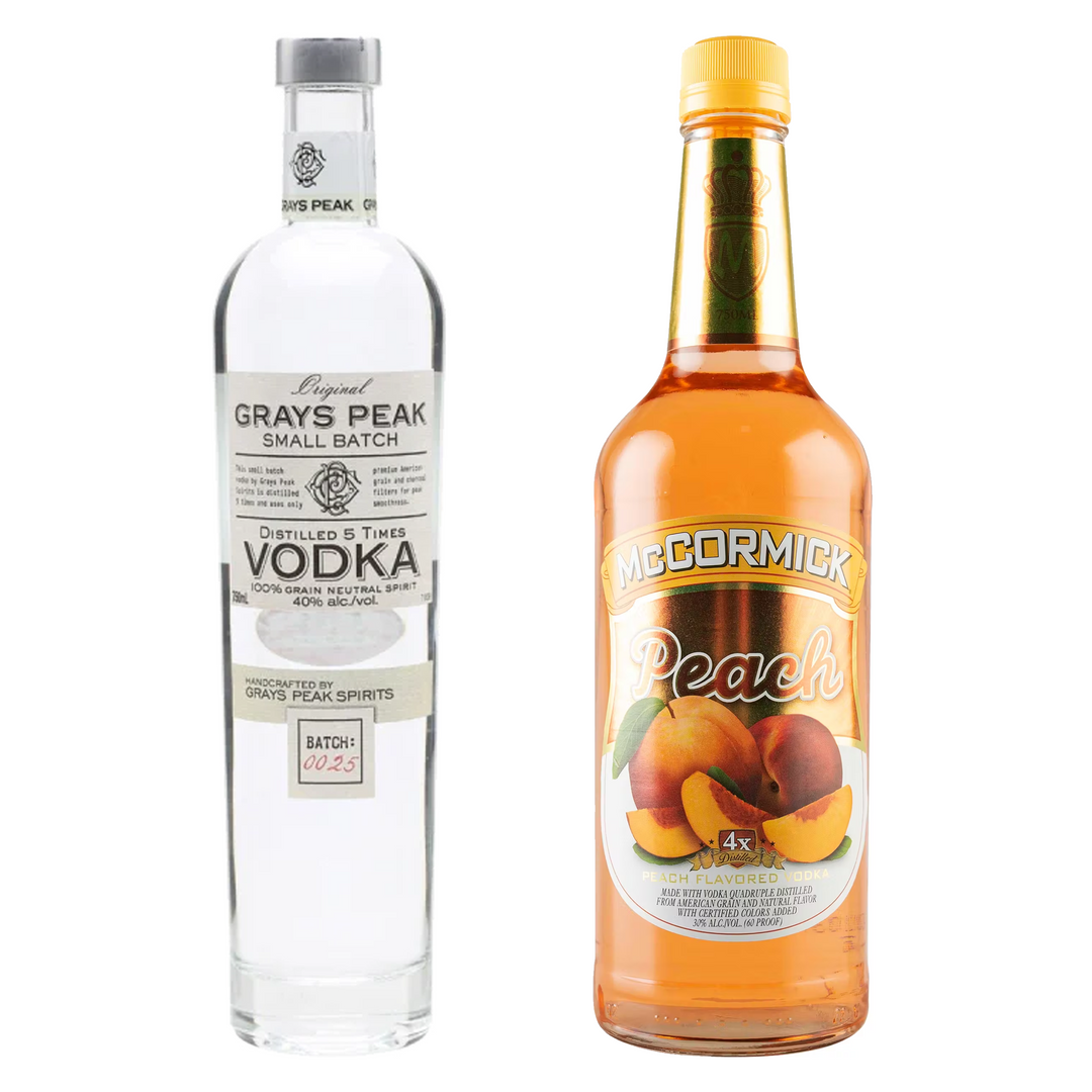 Grays Peak Vodka & McCormick Peach Vodka Bundle