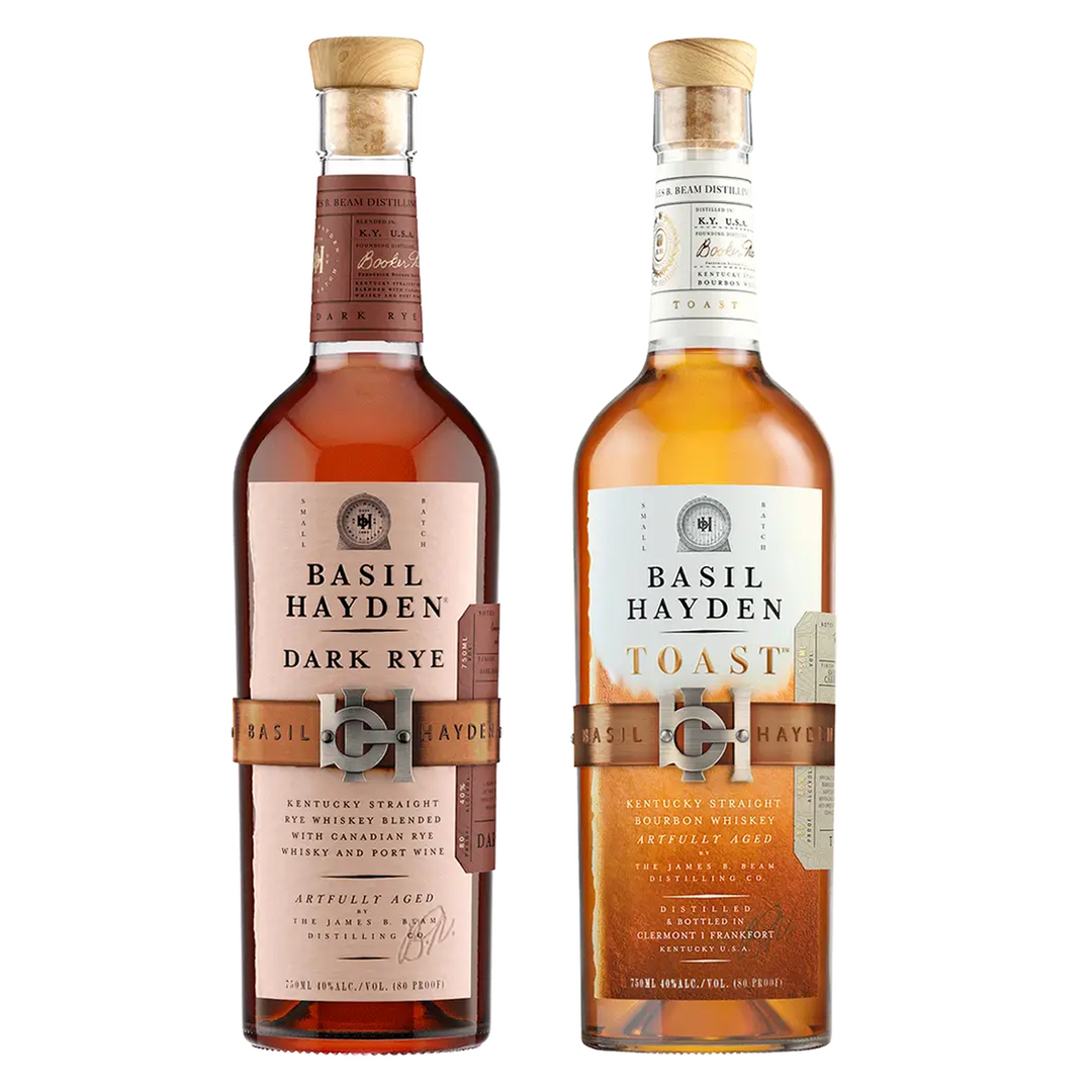Basil Hayden's Dark Rye & Straight Bourbon Toast Small Batch Bundle