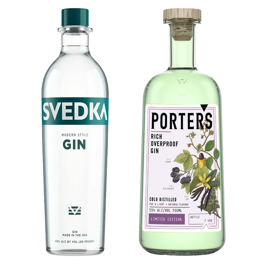 Svedka Dry Gin & Porters Orchard Gin Bundle