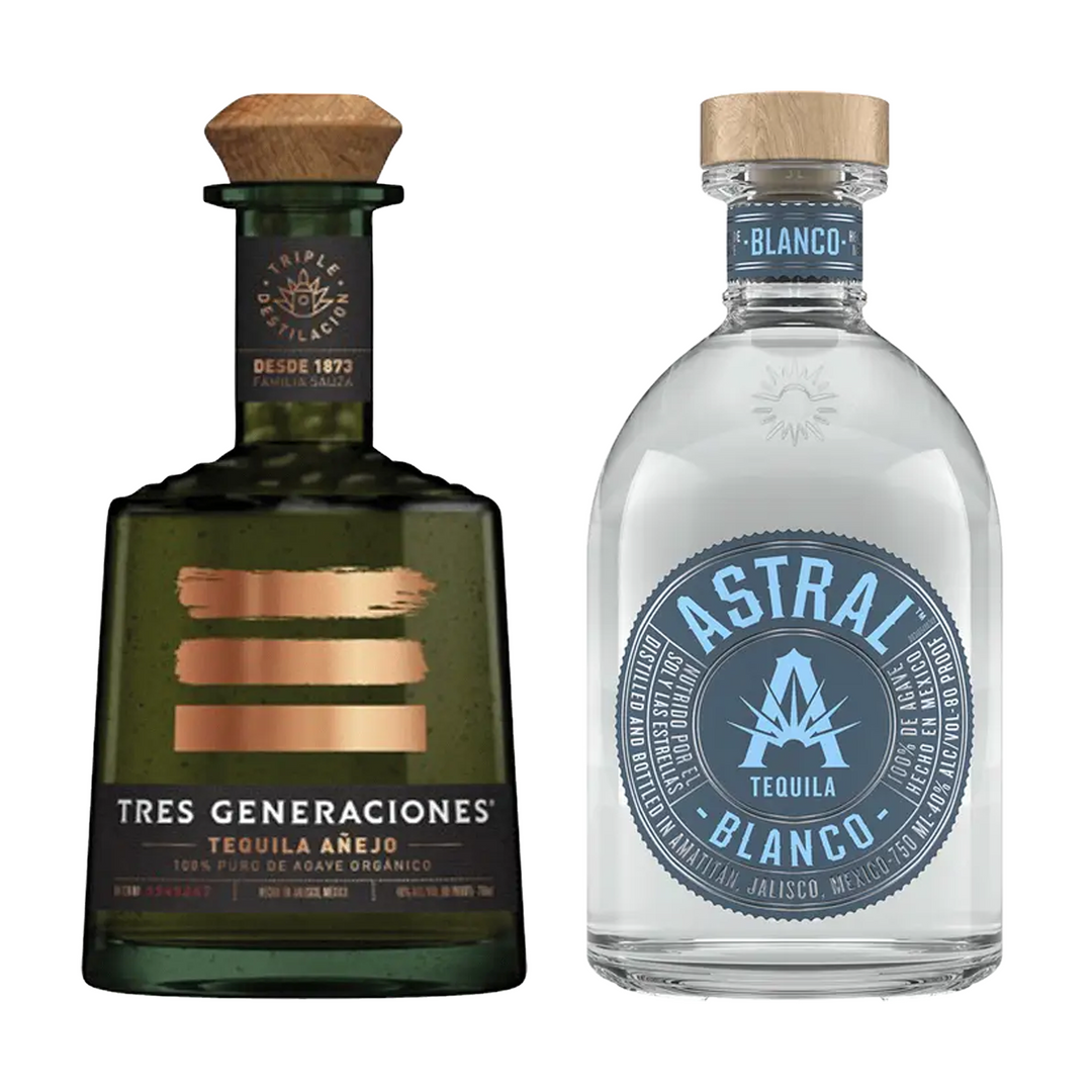 Tres Generaciones Tequila Anejo & Astral Tequila Blanco Bundle