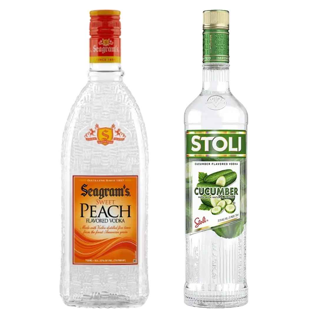 Seagram's Peach Vodka & Stoli Cucumber Vodka Bundle