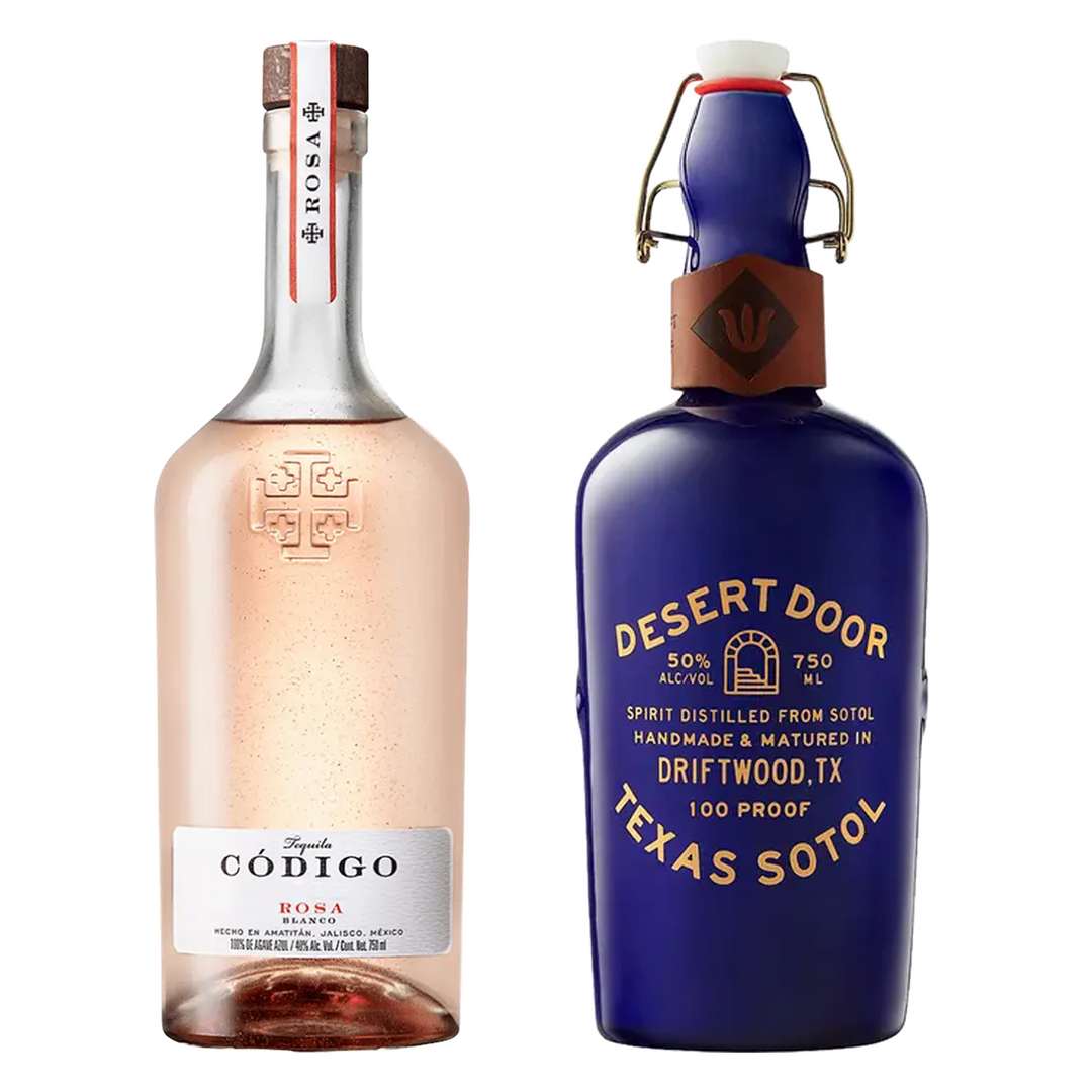 Codigo 1530 Tequila Blanco Rosa & Desert Door Oak Aged Texas Sotol Bundle