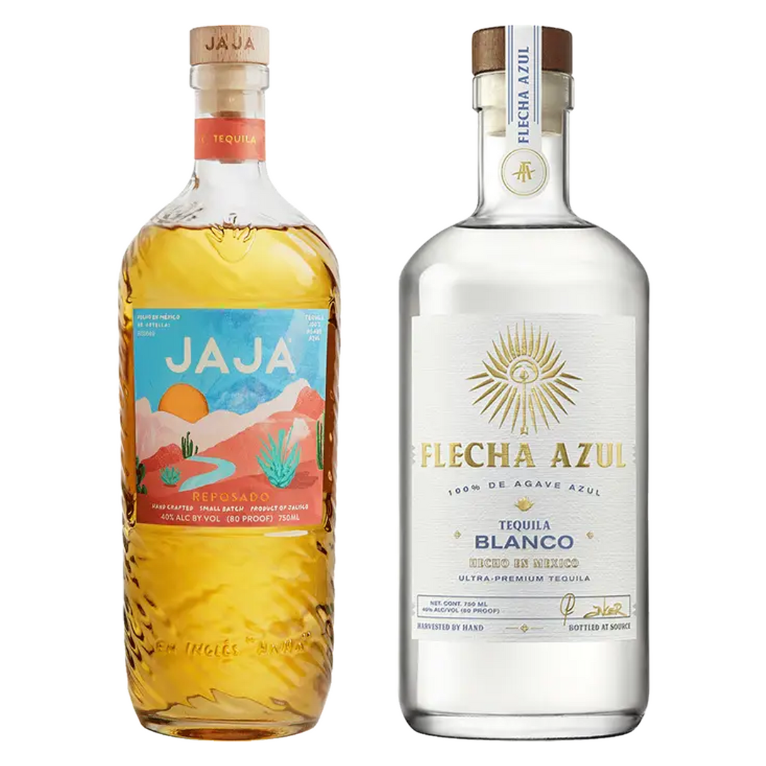 Jaja Tequila Reposado Small Batch & Flecha Azul Tequila Blanco Bundle