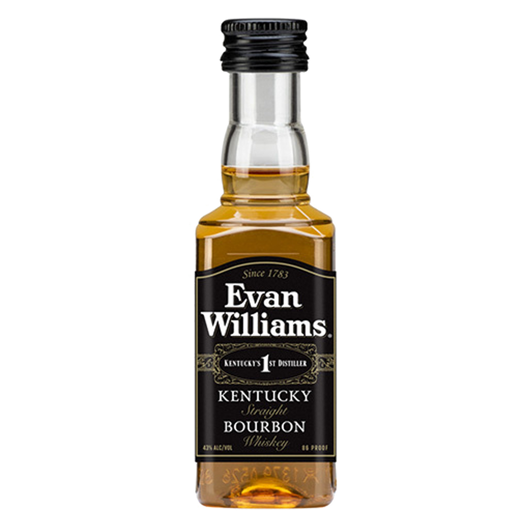 Evan Williams Straight Bourbon Black Label 50 ml 15 Pack