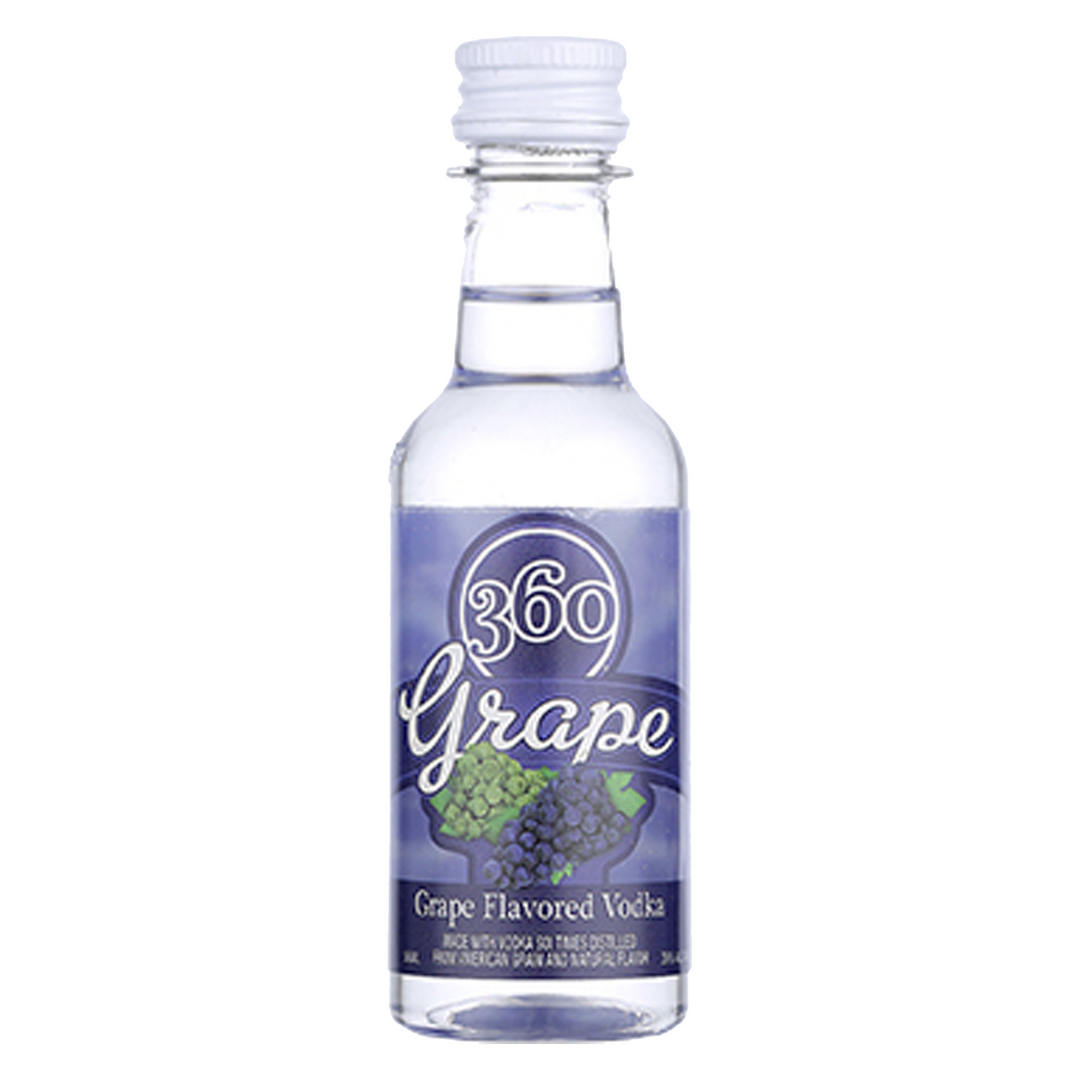 360 Grape Vodka 50 ml 10 Pack