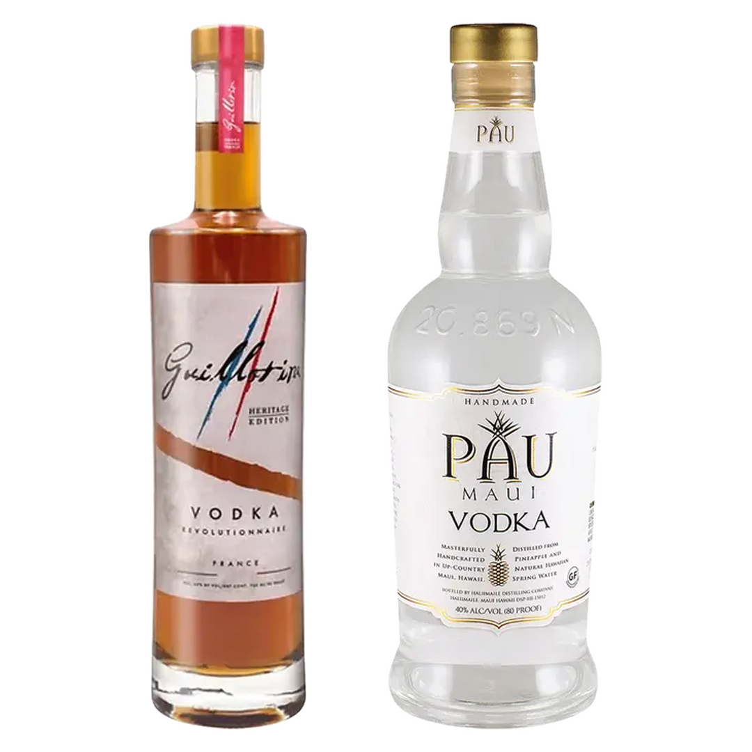 Guillotine Heritage Vodka & Pau Maui Vodka Bundle