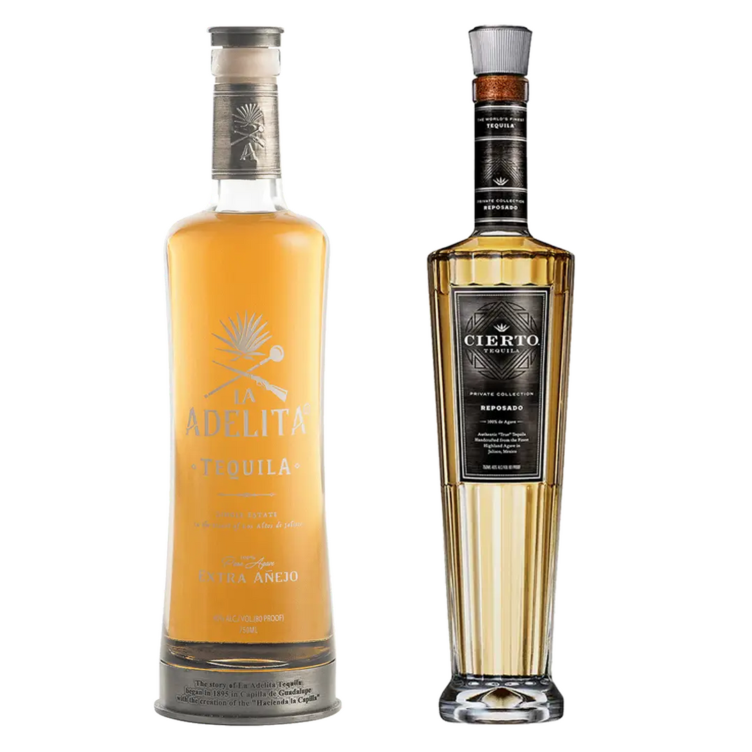 La Adelita Tequila Extra Añejo & Cierto Tequila Reserve Collection Reposado Bundle