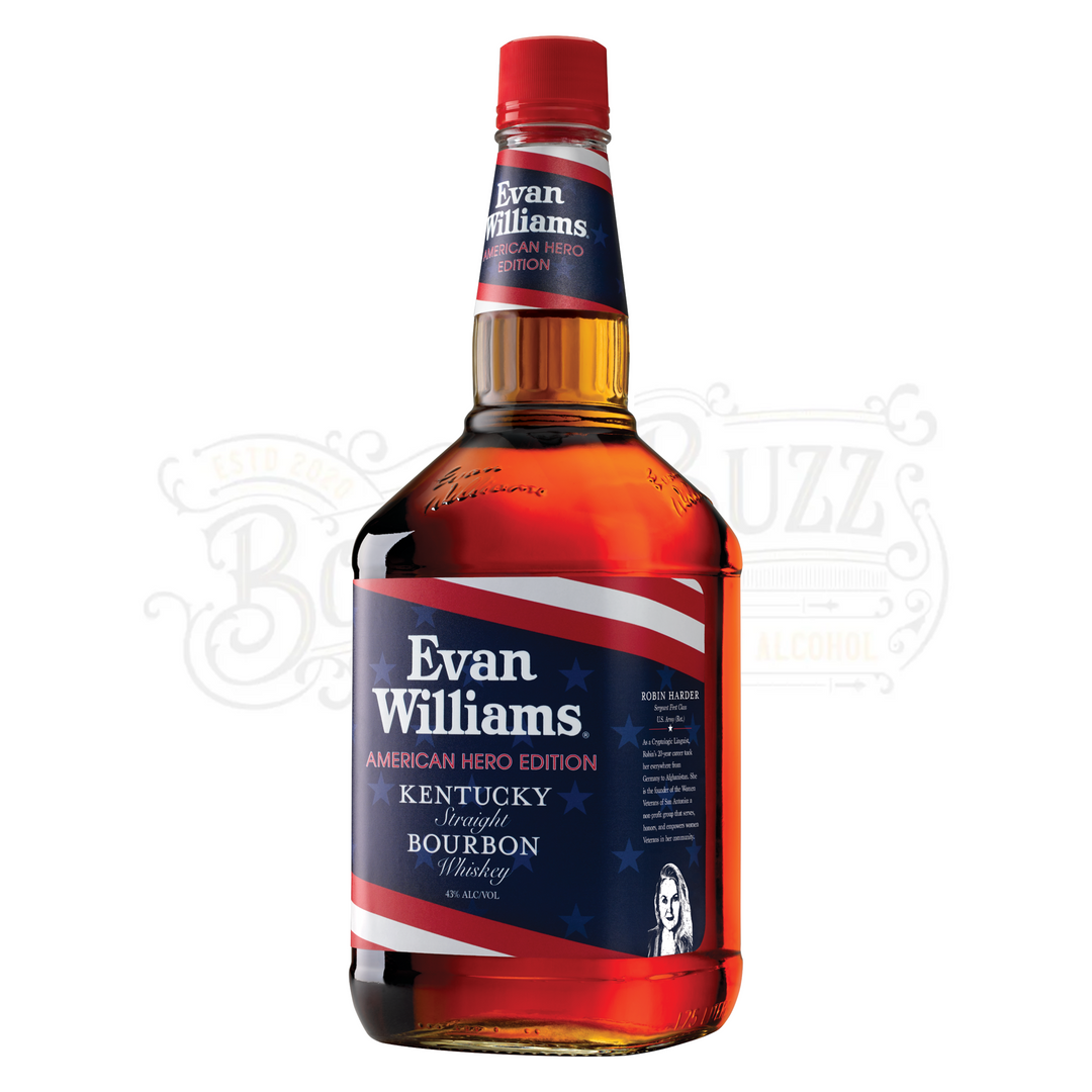 Evan Williams Straight Bourbon Black Label American Hero Edition 1.75L