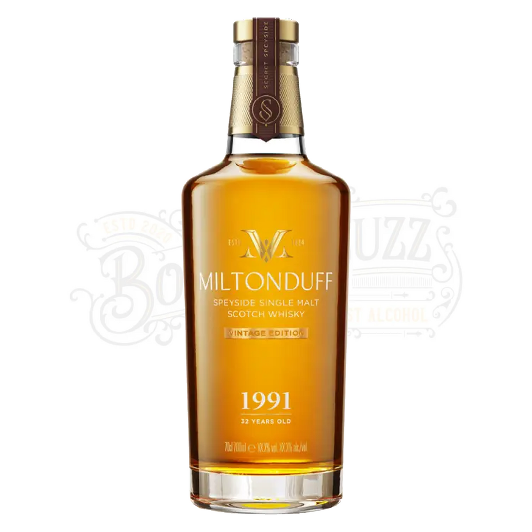 Miltonduff Single Malt Scotch Secret Speyside 1991 32 Year 700ml