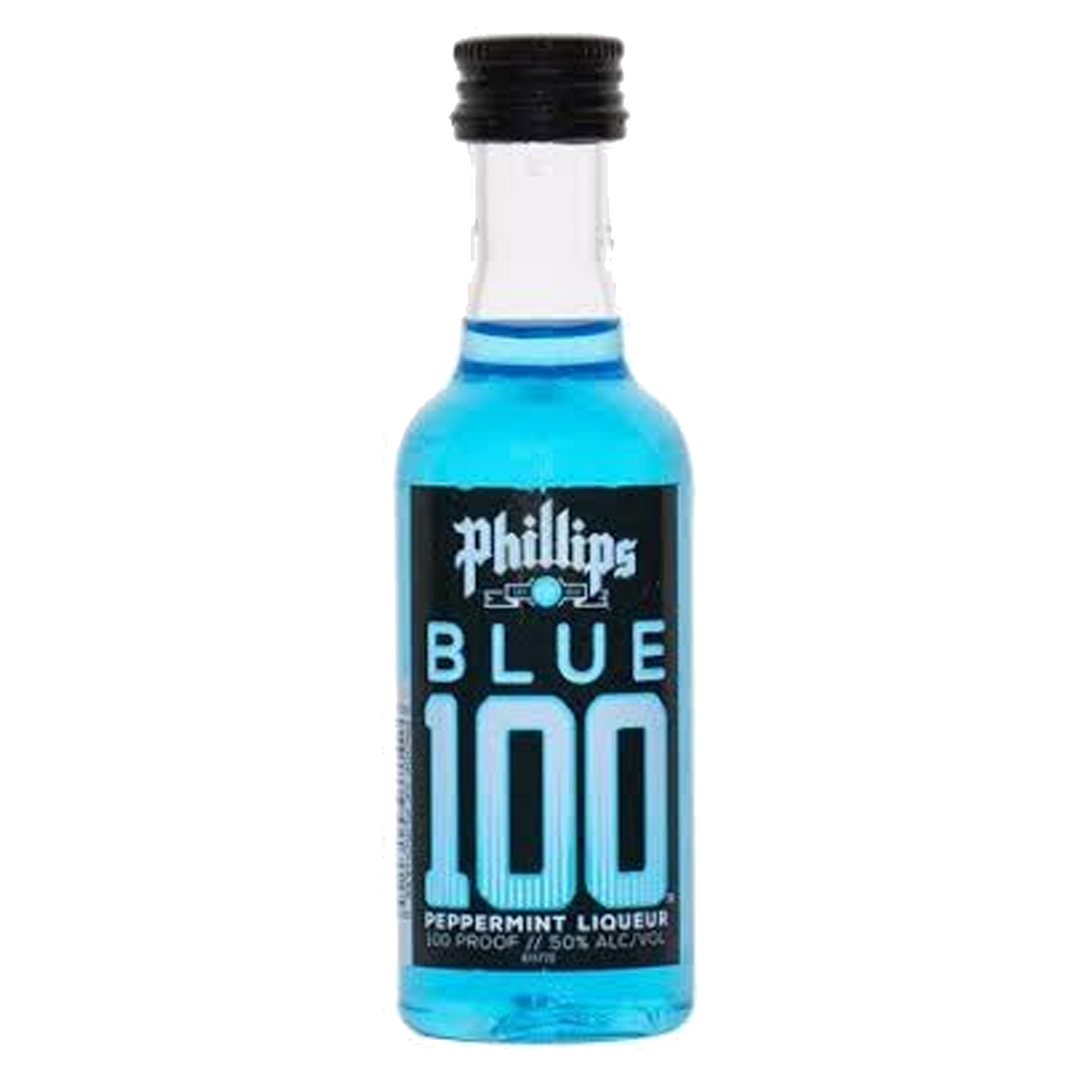 Phillips Blue 100 Peppermint Liqueur 50 ml 10 Pack