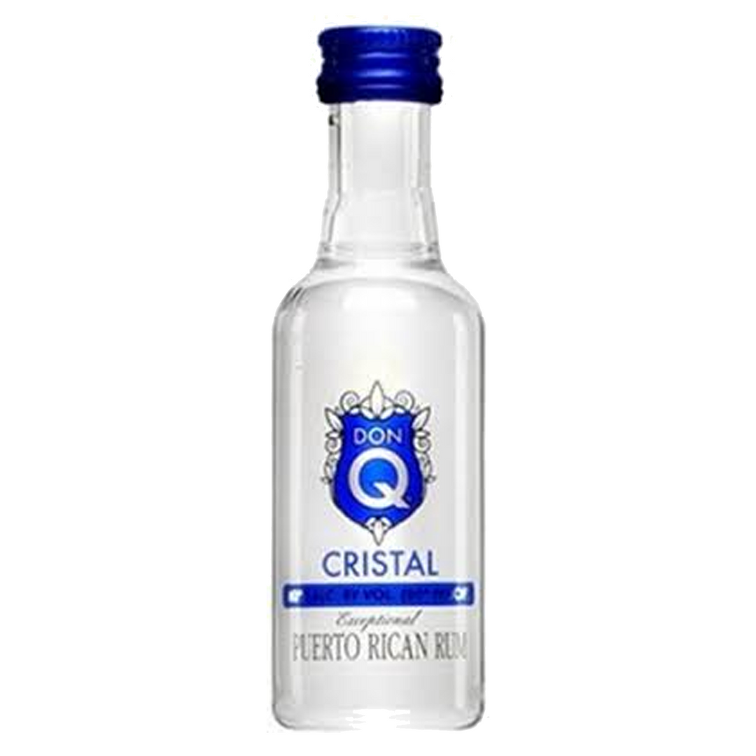 Don Q Cristal Rum 50 ml 12 Pack