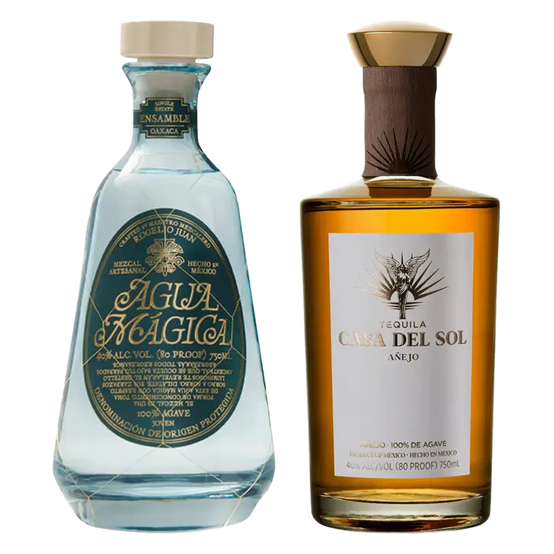 Agua Magica Mezcal Joven & Casa Del Sol Tequila Anejo Bundle