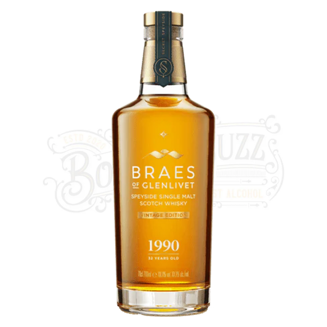 Braes Of Glenlivet Single Malt Scotch Secret Speyside 1990 32 Year 700ml