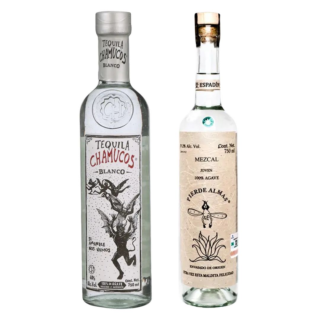 Piedra Azul Tequila Reposado & Pierde Almas Mezcal Joven Espadin Bundle