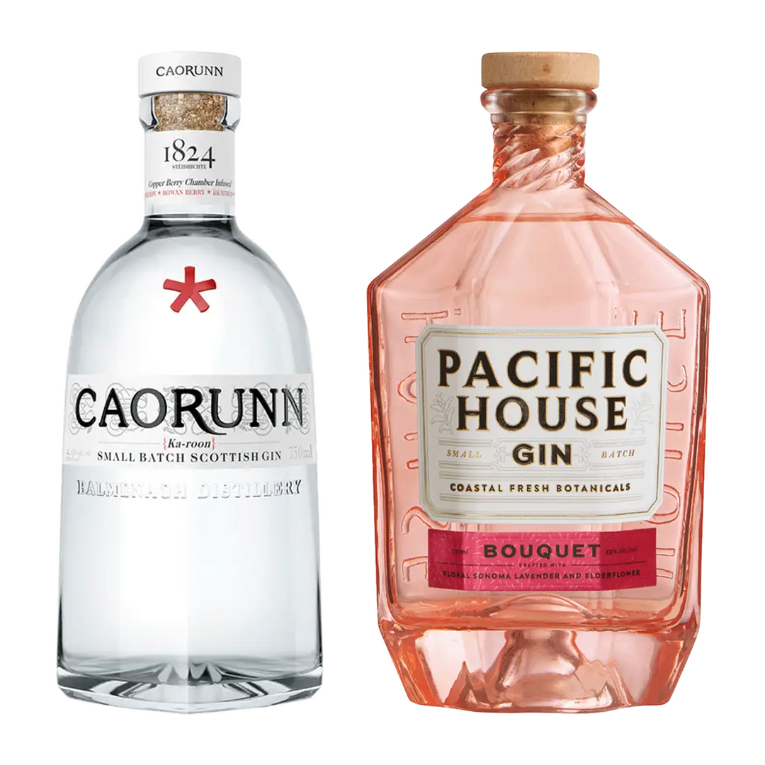 Caorunn Dry Gin Small Batch & Pacific House Gin Bouquet Bundle