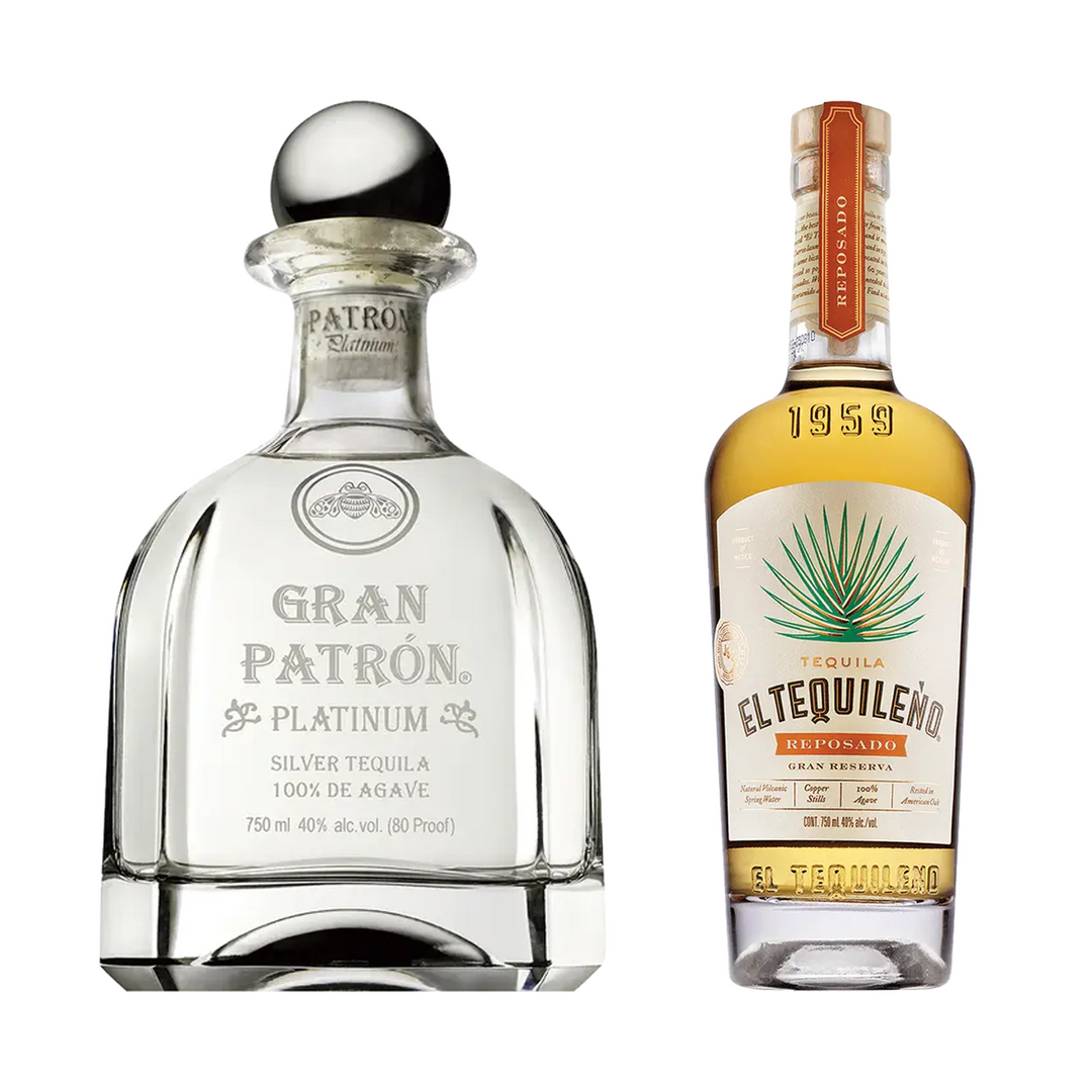 Gran Patron Tequila Platinum & El Tequileno Tequila Reposado Gran Reserva Bundle