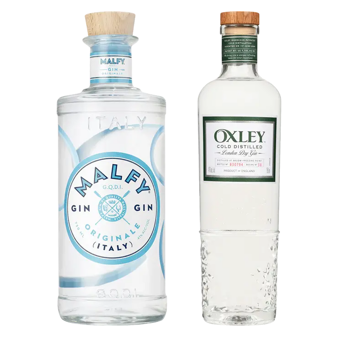 Malfy Gin Originale & Oxley London Dry Gin Cold Distilled Bundle