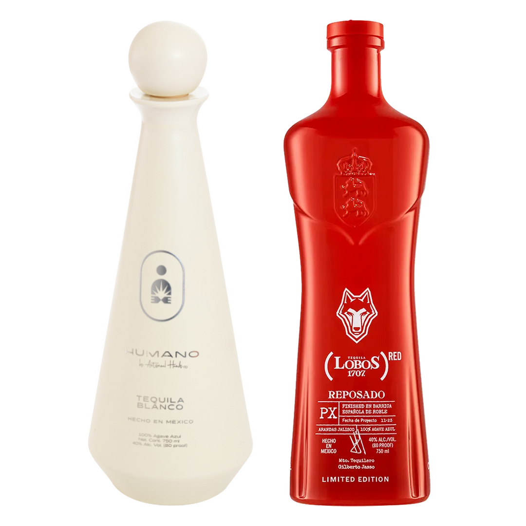 Humano Tequila Blanco & Lobos 1707 Tequila Reposado Red Bundle
