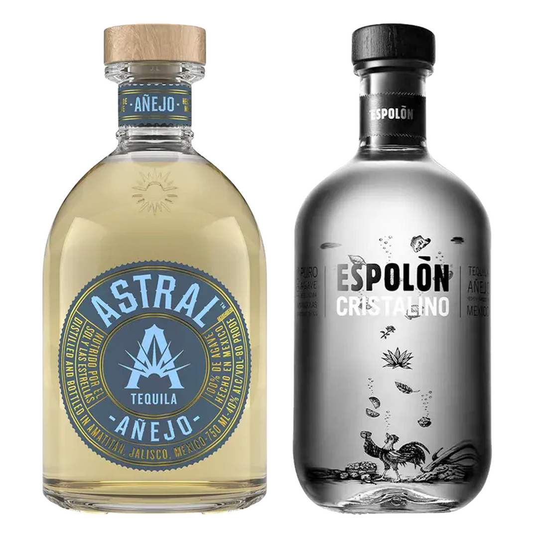Astral Tequila Anejo & Espolon Tequila Anejo Cristalino Bundle