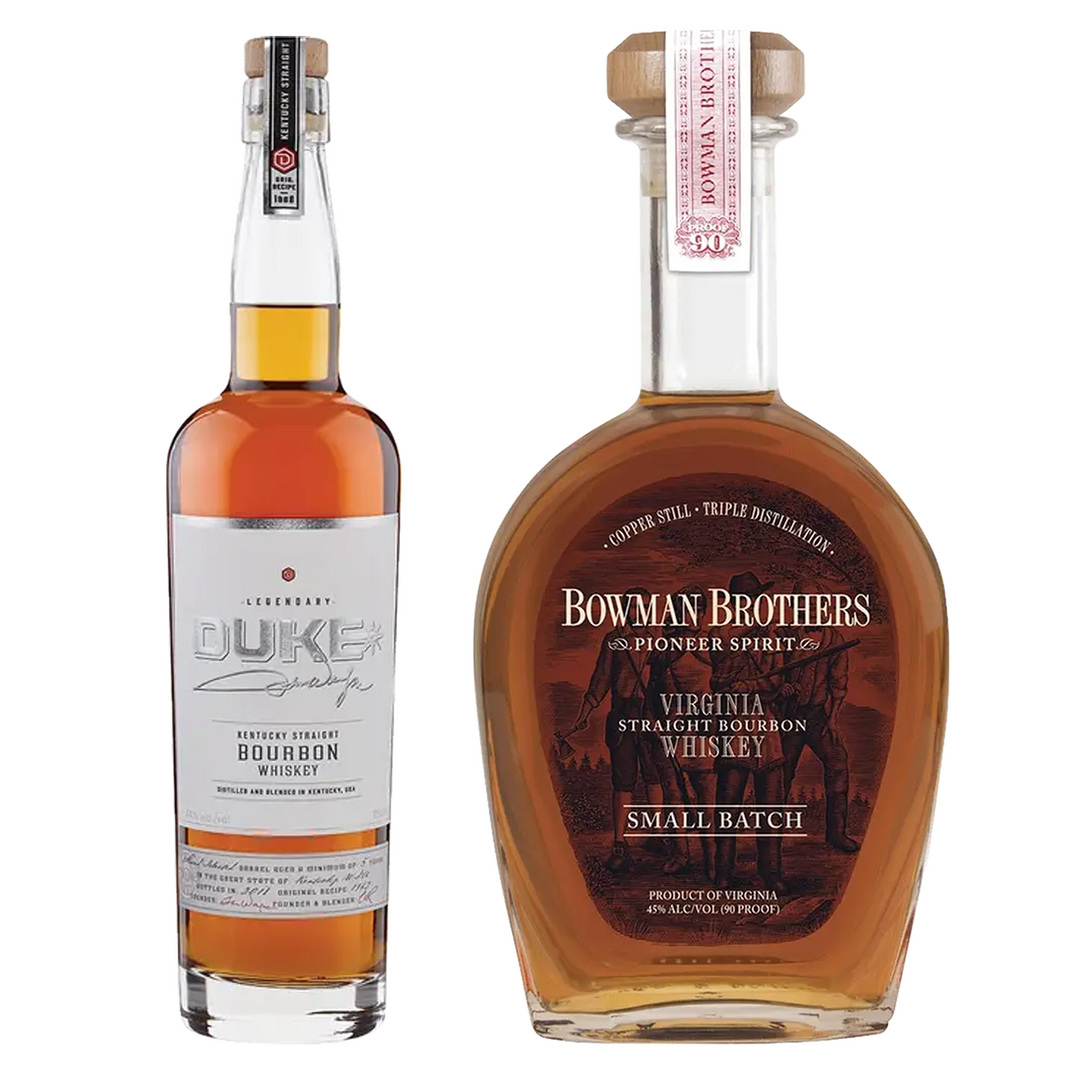 Duke Straight Bourbon & Bowman Brothers Straight Bourbon Small Batch Bundle