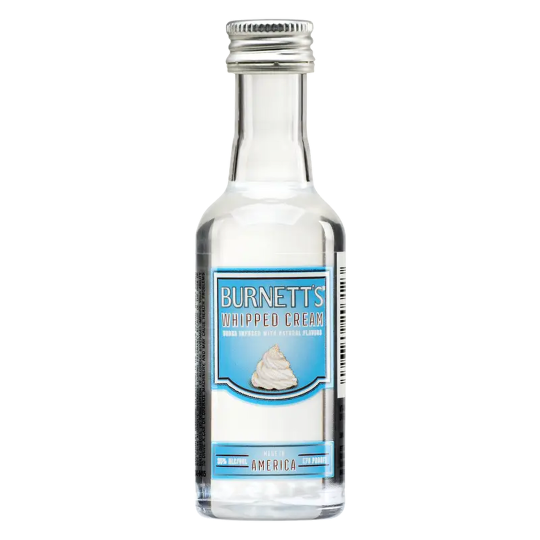 Burnett's Whipped Cream Flavored Vodka 50 ml 15 Pack