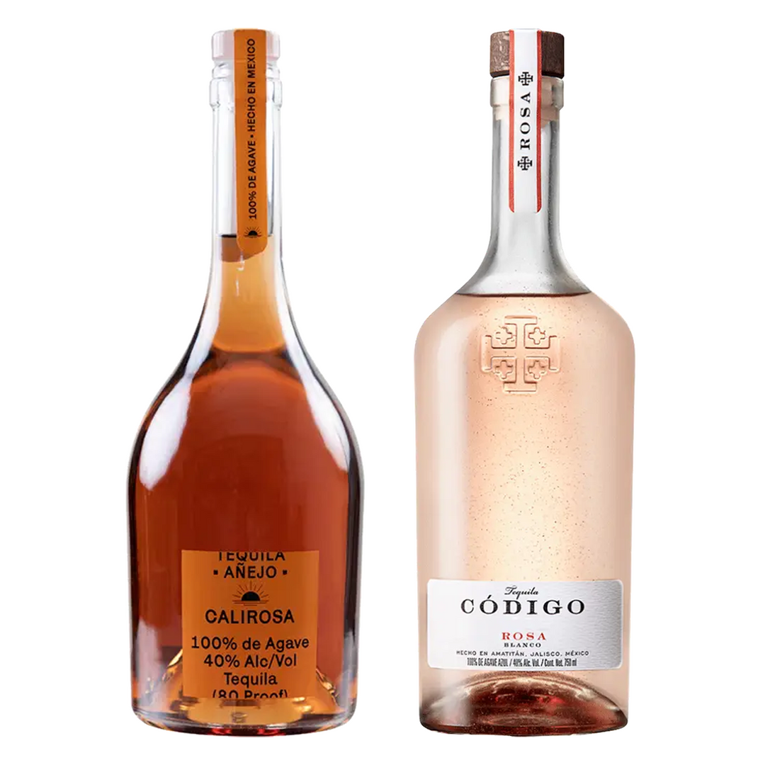 Calirosa Tequila Anejo & Codigo 1530 Tequila Blanco Rosa Bundle