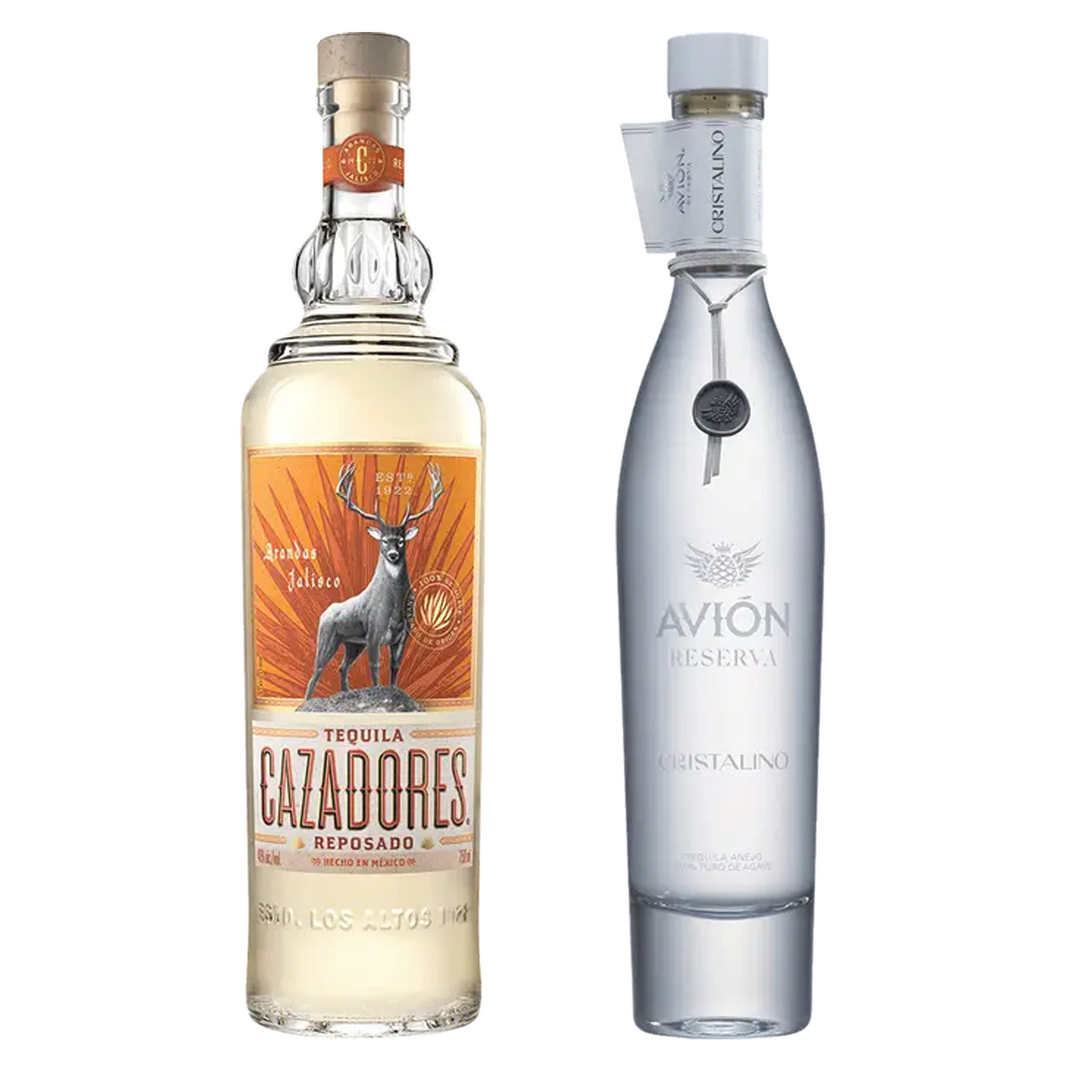 Cazadores Tequila Reposado & Avion Tequila Reserva Cristalino Bundle