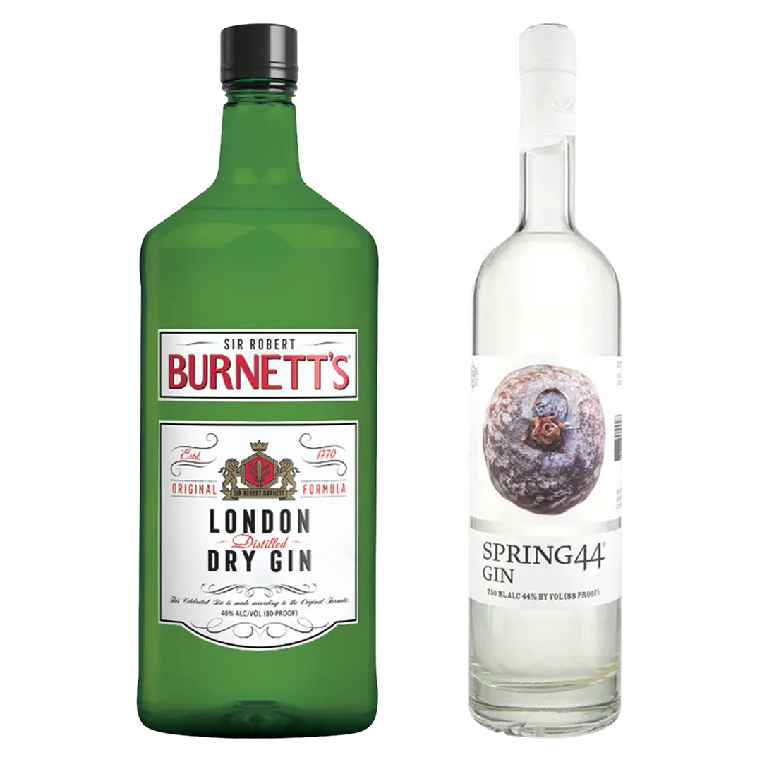 Burnett's London Dry Gin & Spring 44 Dry Gin Bundle